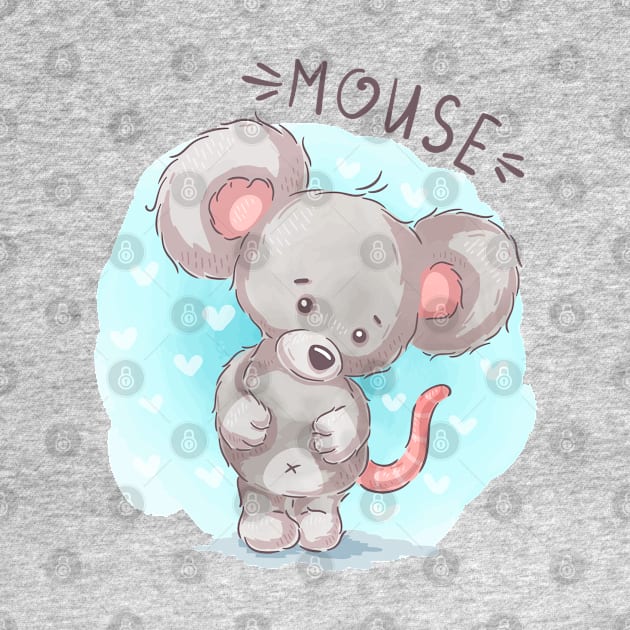 Mouse teddy cartoon by Mako Design 